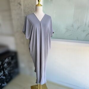 0065/ Gray Dress Crinkle Airflow Material